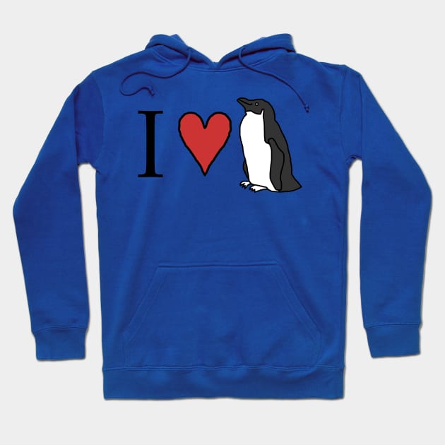 I Love My Penguin Hoodie by ellenhenryart